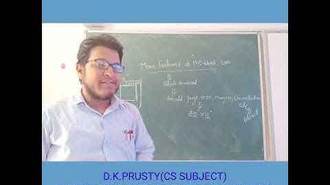 Class-6 Chapter-3 Video-1 Topic- More features in MS Word