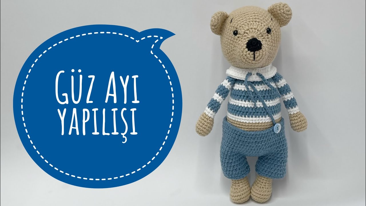 Amigurumi Güz Ayı yapımı 2/2 final (kafa,şort,dikim) #amigurumiayıcıkyapımı #amigurumi #ayıcık