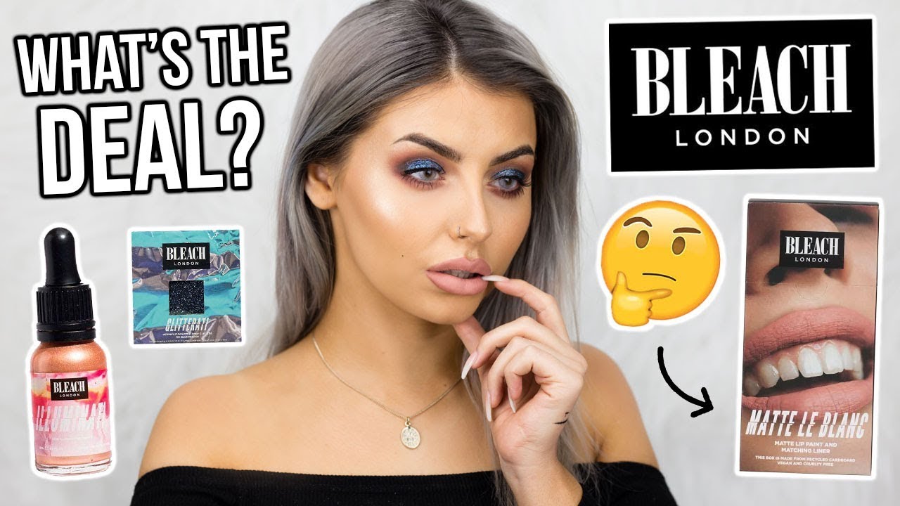 Testing bleach makeup, bleach london, full face of first impressions, revie...