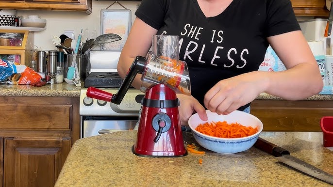 House2Home Countertop Suction Slicer and Grater with 3 Barrels on QVC 