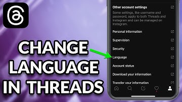 How To Change Language In Threads App