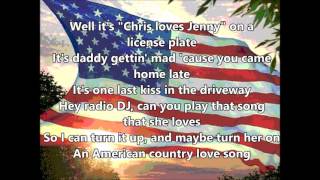 Jake Owen - American Country Love Song (Lyrics) chords