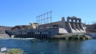 Davis Dam on the border of Nevada and Arizona :4K Widescreen.
