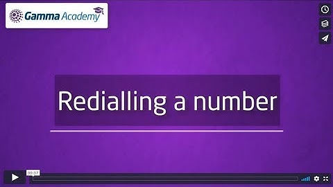 Polycom Chapter 4 Redialling a number