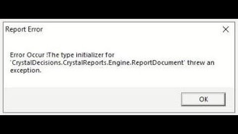 Ontime Software Crystal Report Error