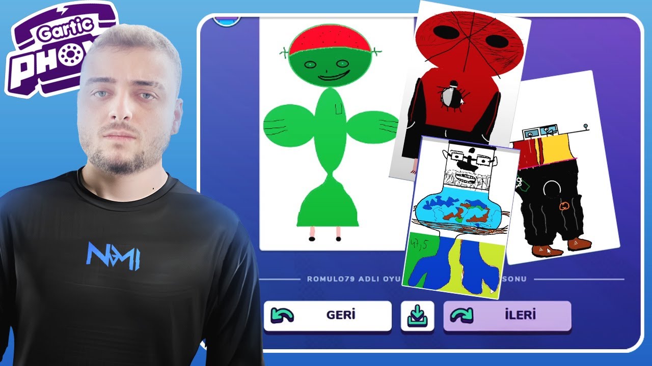 @CyberRulzTv  YAYINDA İZLEYİCİLER İLE GARTİC PHONE OYNUYOR