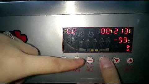 how to adjust the ice cream hardness