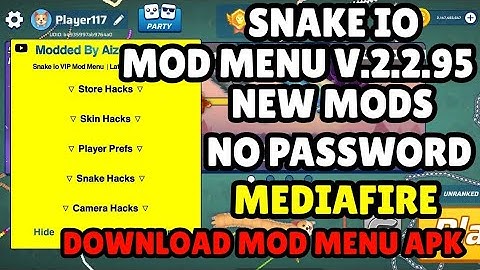 Snake io Mod Menu v2.2.95 | Unlocked All Skins, WallHack, GodMode, Unlimited Gems, Unlimited Coins,