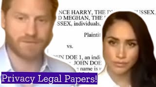 Meghan & Harry, Archie 'Privacy Lawsuit' Legal Papers! FULL READING!