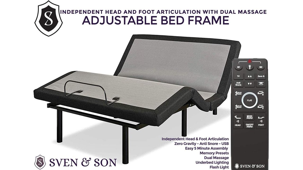 Adjustable bed Sven & Son Queen Adjustable Bed Adjustable Bed Base