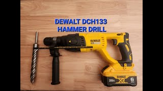 Dewalt DCH133 Hammer Drill Features and Tutorial