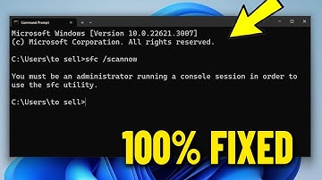 You must be an administrator running a console session in order to use the sfc scannow utility - Fix