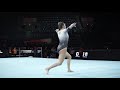 Maia fishwick nzl fx podium training   2019 world championships in stuttgart