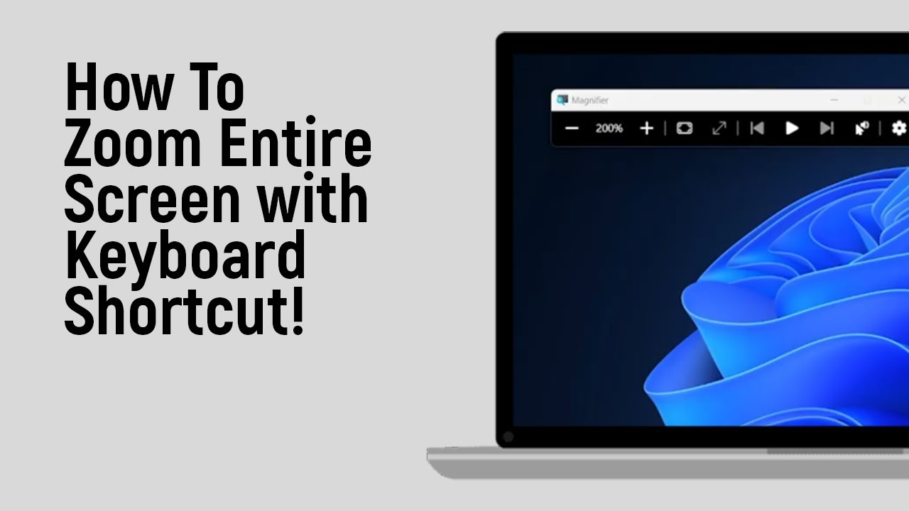 How to Zoom Entire Screen with Keyboard Shortcut [easy]