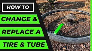 how to remove & install a bike tube & tire - 5 minute maintenance!