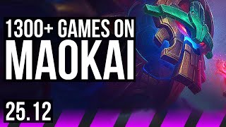 MAOKAI & Ezreal vs ALISTAR & Smolder (SUP) | 1300+ games | KR Master | 25.12
