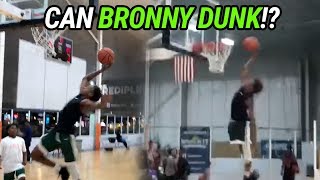 Bronny James Attempts FIRST DUNK! Blue Chips Force Team To FORFEIT