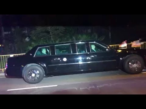 Trump-Kim Summit: Trump arriving at Shangri-La Hotel