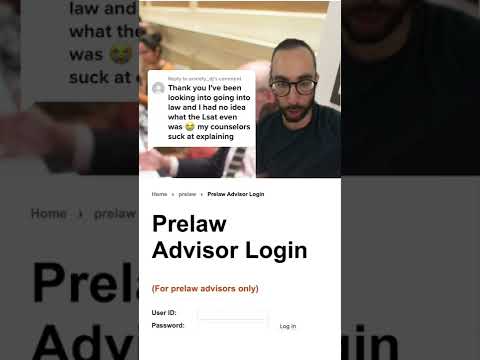 Prelaw Advisor Login