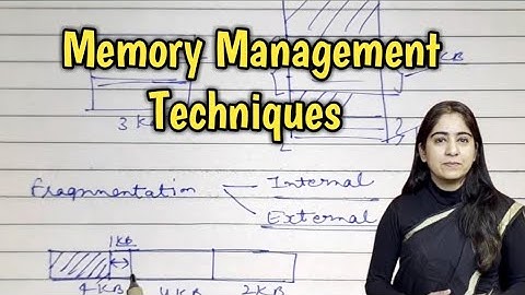Memory Management Techniques in operating system | Contiguous and Non contiguous | Lec-45