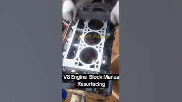 v8 engine block resurfacing #v8 #2jz #shorts #viralshort #mechanic #engine #block #enginerepair