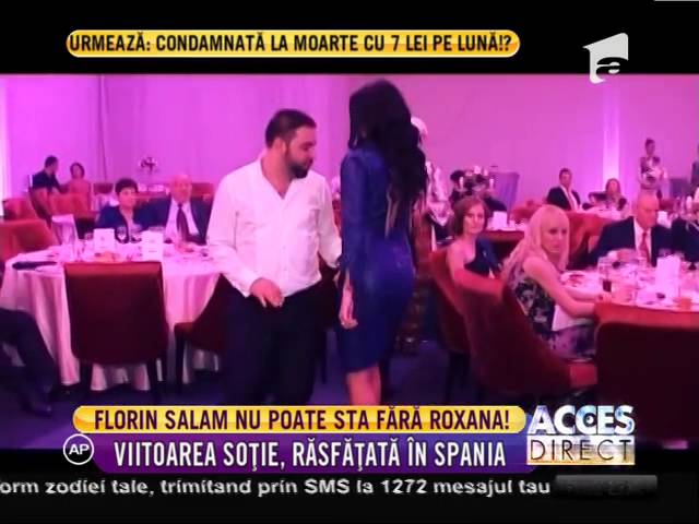 Florin Salam nu poate sta fără Roxana