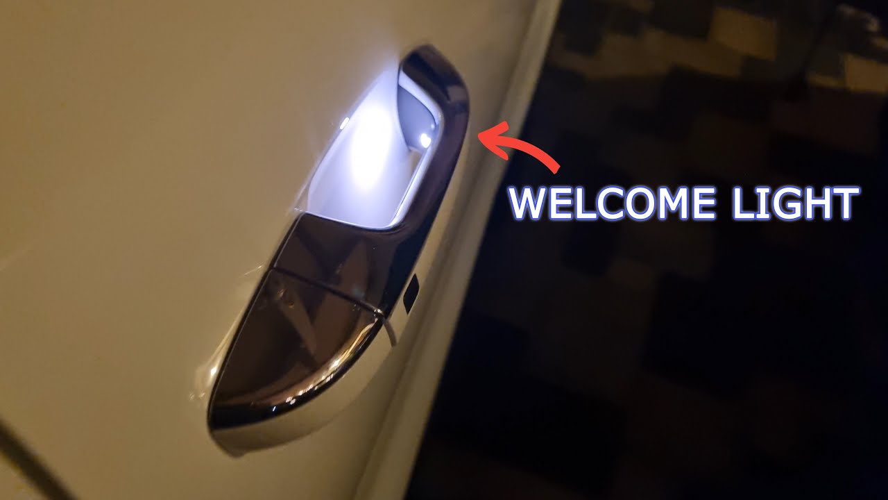 Welcome Mirror/Light in Kia Sportage, how to turn it on or off