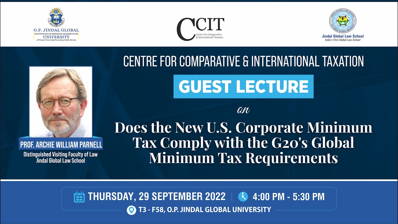 Does the New U.S. Corporate Minimum Tax Comply with the G20's Global ...
