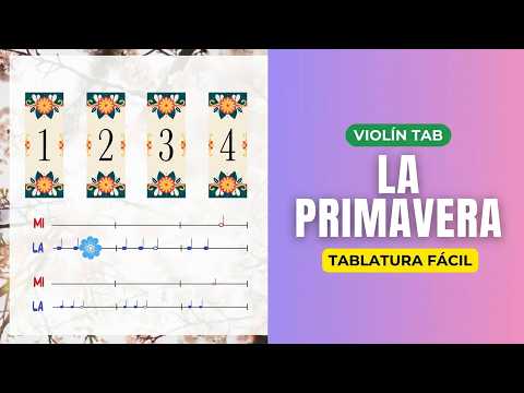 Podes tocar 🌼 LA PRIMAVERA VIVALDI HOY!!!  | Pre-Partitura para VIOLÍN Tablatura FACIL
