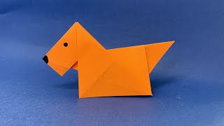 Pies Origami Łatwe | Jak Zrobić Psa z Papieru krok po kroku | Zwierzęta Origami