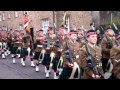 7 Scots Royal Regiment of Scotland Marching Down Broad Street In Stirling Scotland March 10th