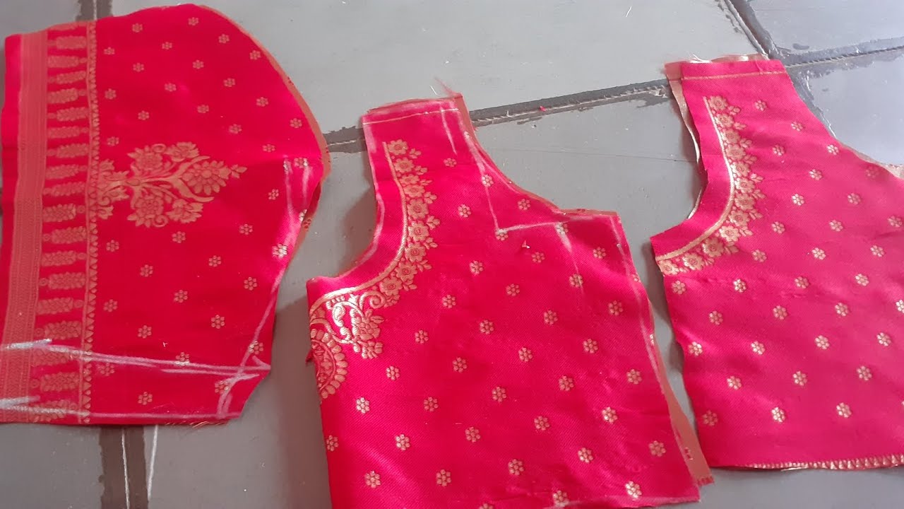 Readymade work Neckline Blouse cutting in Hindi। वर्क वाले ब्लाऊज की