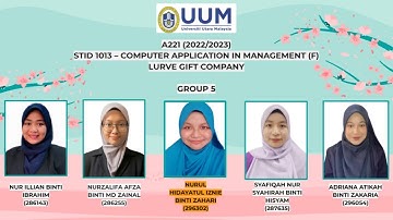 A221 STID 1013 (F) – COMPUTER APPLICATION IN MANAGEMENT (Assignment 3 - Webpage Development) GROUP 5