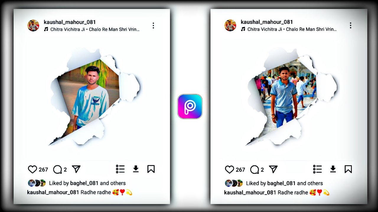Instagram 3D Paper Tron Photo Editing in Picsart | Picsart 3D Instagram ...