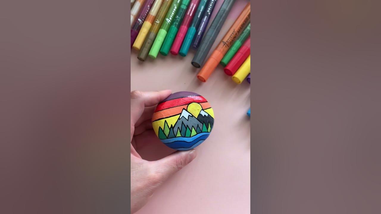 How to paint rocks with Artistro paint pens You can move mountains 