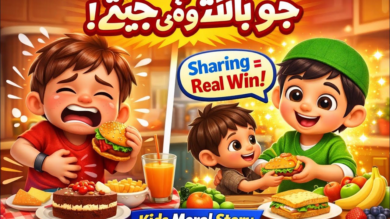 “Food Challenge ka Asli Winner! 😄 | Moralstory LearnWithFun