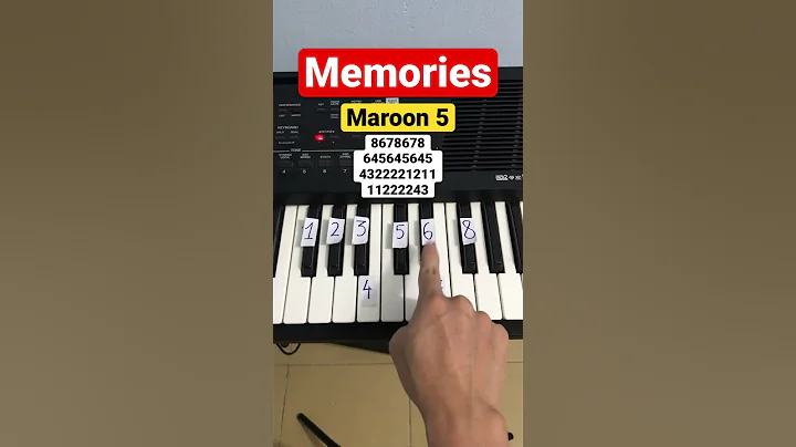 Memories | Easy piano tutorial #piano #pianotutorial #pianoeasy #pianoinstructor #shorts #memories