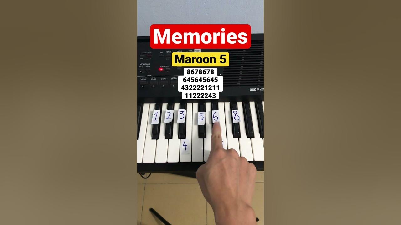 Memories | Easy piano tutorial #piano #pianotutorial #pianoeasy #pianoinstructor #shorts #memories