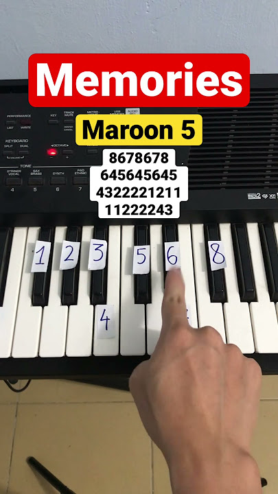 Memories | Easy piano tutorial #piano #pianotutorial #pianoeasy #pianoinstructor #shorts #memories