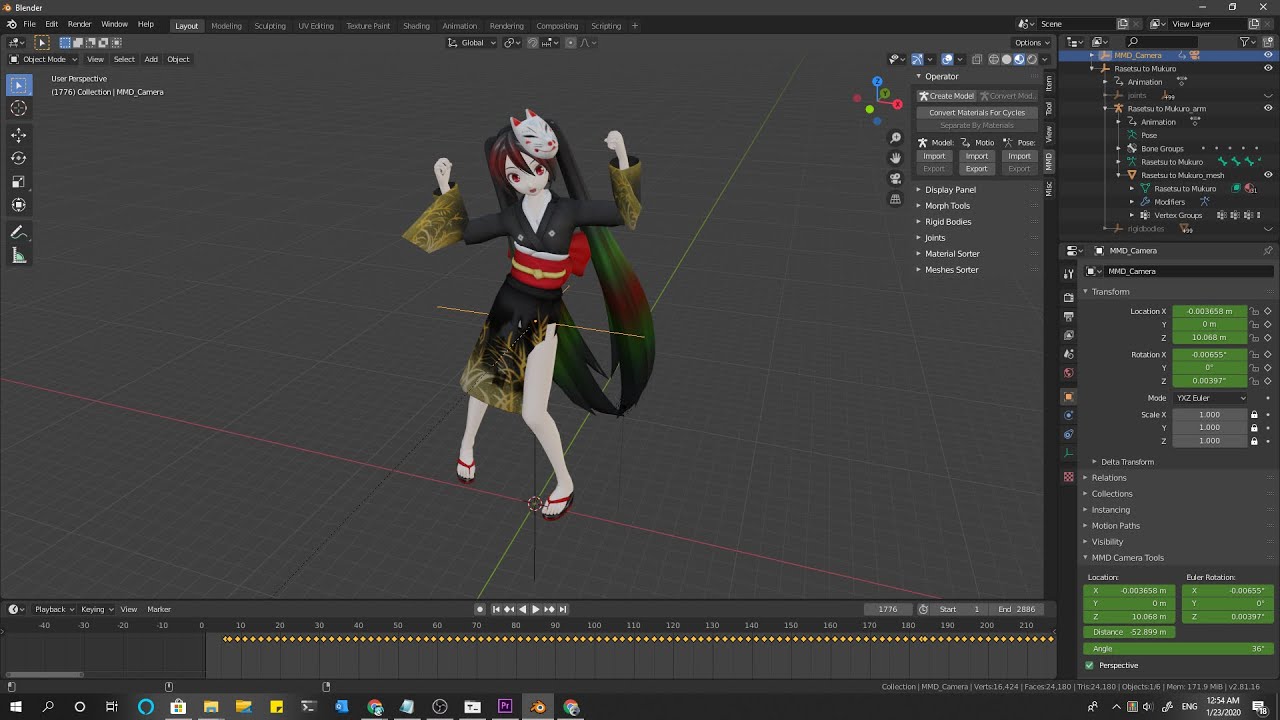 2.8: How to import MMD Models Motions - YouTube