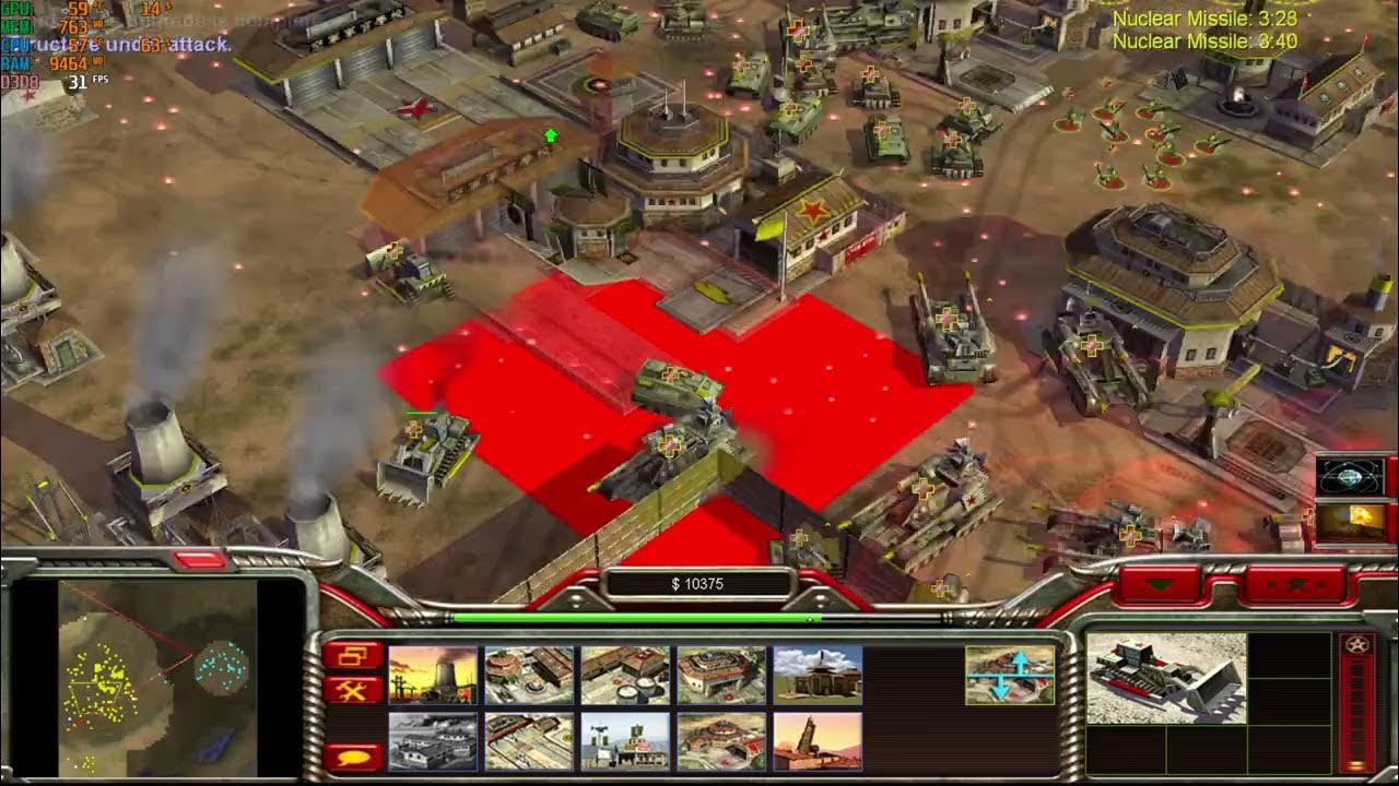 Command conquer generals zero hour c c generals continue skirmish