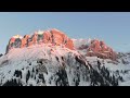 Sunset in the northern Alps of Switzerland