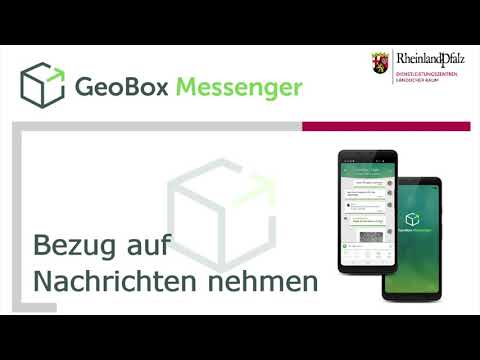 GeoBox-Messenger - Bezug auf Nachrichten nehmen