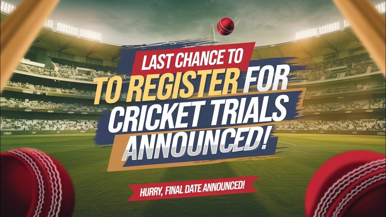 LAST CHANCE to Register for UPCA Cricket Trials 2025! ⚠️ Hurry, Final Date Announced!"