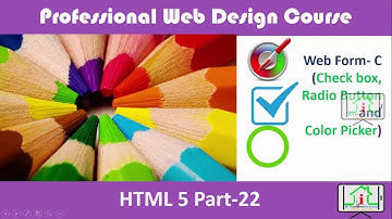 HTML 5 Bangla | ( Form - C: Radio vs Checkbox and Color Picker) Part- 22