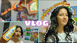 month compilation vlog( vlog after long time)||vlog by simran||@simranrakwal1530 #youtube #vlog