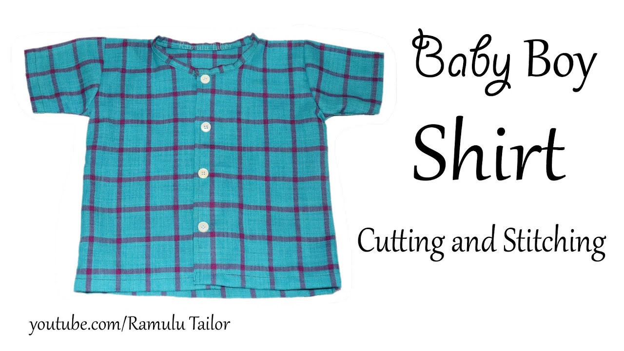Baby Boy Shirt Cutting and Stitching 1 month to 1 year old Boy Shirt