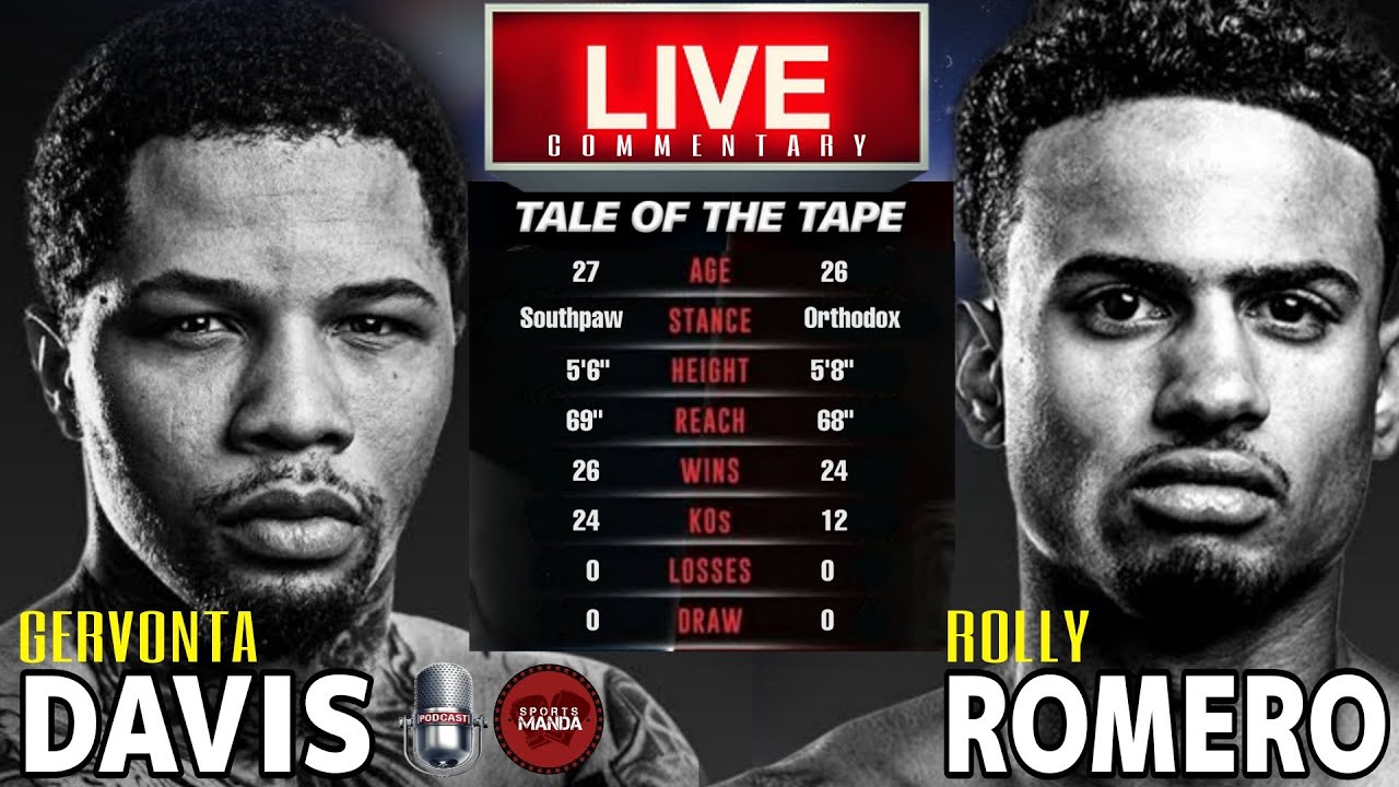 Gervonta Davis vs Rolly Romero 2022 LIVE Commentary Podcast WBA World Lighweight Championship