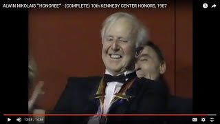 ALWIN NIKOLAIS &quot;&quot;HONOREE&quot;&quot; - (COMPLETE) 10th KENNEDY CENTER HONORS, 1987