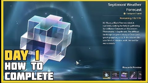 Septimont weather forecast day 1  | #wutheringwaves #event 